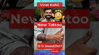 😍Kohli New Tattoo ?😳Is it beautiful ? 👇👇