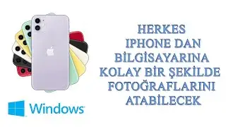 Iphonedan Fotoğrafları Bilgisayara Atma(Programsız) (Kolay)
