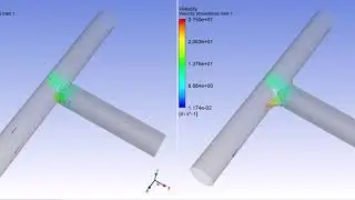 Computational Fluid Dynamics Simulation - Pipeline T-Junction