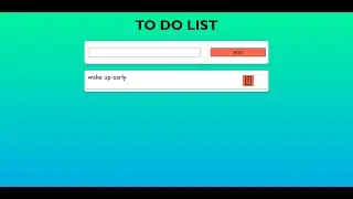 Task Manager Web App | To-Do List Project Using HTML, CSS & JavaScript