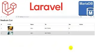 laravel List data from table CRUD