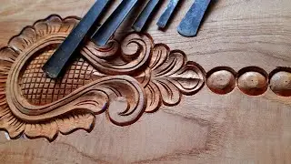 |simple carving and chisel handling for beginners|UP wood art|wood working|