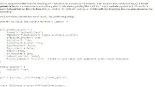 videoError: Unable to extract uploader id - Youtube, Discord.py