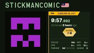 [TETR.IO] 5,000,000 BLAST - 4th place - 0:57.082 - STICKMANCOMIC