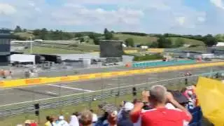 Hungaroring 2014 Formula1 sound check Gold1 tribune.