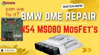 🔥 BMW DME MSD80 MosFet's REPAIR- 335i 535i 135i X6 E89  -💥 30BA 30BB ERROR