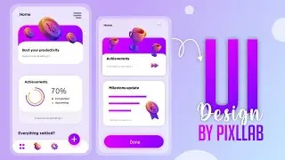 Learn App UI Design Pixellab 💜 | UI/UX design Tutorials |
