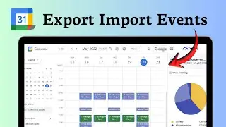 How to export and import Google Calendar (Data Migration)