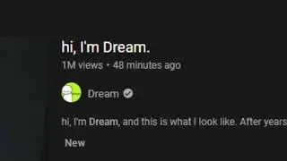 First video of Dream's face reveal (last title was trash)