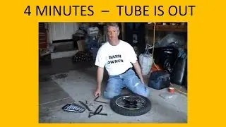 SAVING YOUR KNUCKLES  - MOTORCYCLE FLAT TIRE REPAIR by Old School Pro CARL QUAKENBUSH