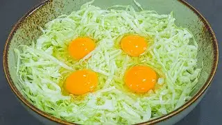 Cabbage with eggs is better than meat! 2 Simple, Easy and Delicious, Onion and cabbage recipes!