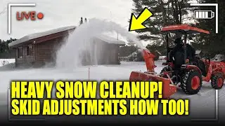 Cabin Snow Blowing and Skid Adjustments Kubota B2301