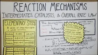 Reaction Mechanisms: Identify Overall Rate Law, Rate Law Expression, Intermediates, and Catalysts