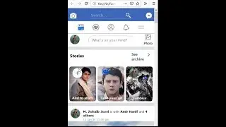 Facebook mobile with HTML and CSS