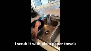 How I  Clean Cast Iron