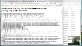 Python: How to create basic directory index to index python files.