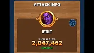 Empires and Puzzles - Ifrit (Oct 2022)  - Mythic titan hits flags 1-3 (No pengi)