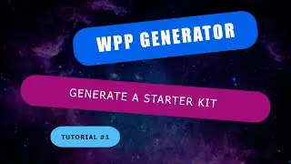 WordPress Plugin #1 - WPP Generator