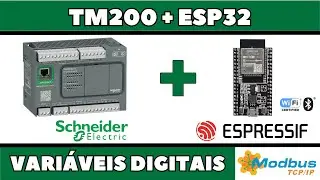 Comunicação TM200CE24T + ESP32 via Modbus TCP/IP #01 Variáveis Digitais