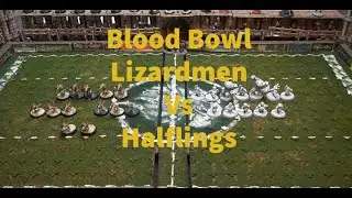 Blood Bowl Battle Report! Lizards VS Halflings