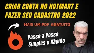 Como CRIAR CONTA no HOTMART se CADASTRAR  como Afiliado Iniciante no HOTMART  Simples e Rápido 2022
