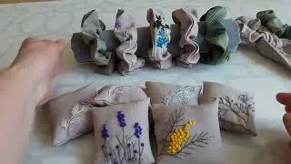 Маленькие подарки с вышивкой .