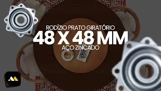 Rodízio Prato Giratório 48 X 48 mm - MK