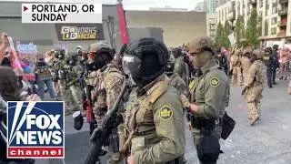 Anti-ICE rioters CLASH with federal agents in Portland