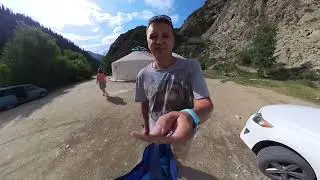 Киргизия, Термальный источник в Ущелье Джууку