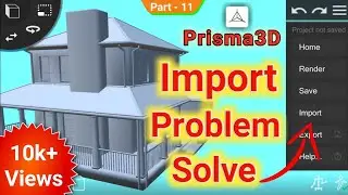 How to Import OBJ File In Prisma3D Fixed Problem Solved Mech4Tech 