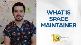 What is a space maintainer for middle teeth and how is it applied?