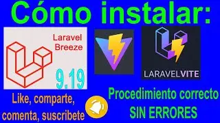 🚀💻🖥️🚀Como instalar laravel breeze con vite js en tu proyecto Laravel 9.19, Procedimiento CORRECTO