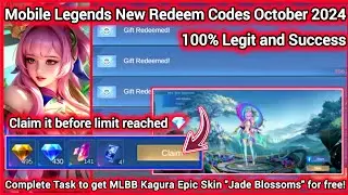 No Limit Mobile Legends Redeem Codes October 29 2024 - MLBB diamond Code + Get your Kagura Epic Skin