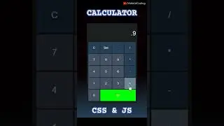 Calculator with Modern UI | #jscalculator #webkitcoding