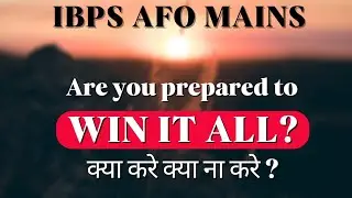 IBPS AFO its crucial time🔥 AFO Mock Test Series #AFO #AFO_Test_Series #AFO_Mock_Test #ibps_afo