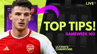 ULTIMATE CHAMPIONS | TOP TIPS! GAMEWEEK 160 (Feat. SpeedyQQ)