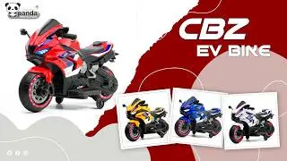 Panda Baby Products | CBZ Electric Ride-On Sports Bike with LED Lights | Stylish Mini Bike for Kids