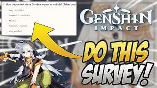 Get The Resin System CHANGED! In-Game Survey! Genshin Impact