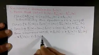 Recurrence relation for Legendre polynomial 3