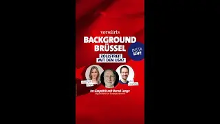 Droht der EU ein Zollstreit mit den USA? Insta Live Bernd Lange