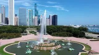 Buckingham Fountain, Slo-Mo Drone Fly-by