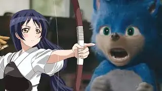 Umi shoots the old Movie Sonic