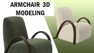 Buur Armchair | Speed Modeling 3DS MAX |