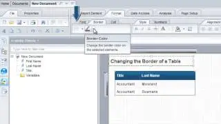 Changing Table Border