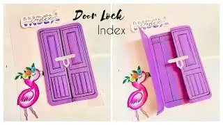 How to make index page / How to make door lock card tutorial / How to make door lock index / Index