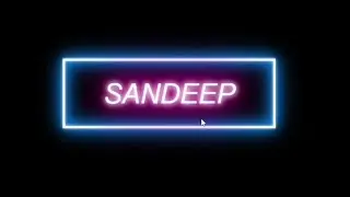 Neon Light effect in html | VS Code | CSS