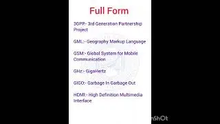 Full Form
