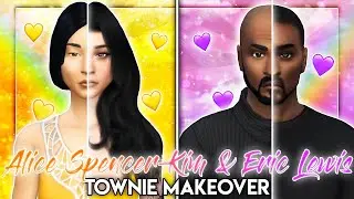 💜Alice Spencer-Kim & Eric Lewis | SIMS 4 CAS TOWNIE MAKEOVER