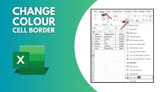 How to Change the Color of the active cell pointer border simple instructions in Microsof Excel