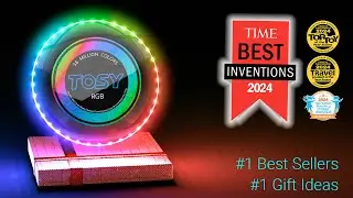 Flying Disc - 16 Million Colors RGB or 36 LEDs, Extremely Bright, Smart Modes, Camping Essentials